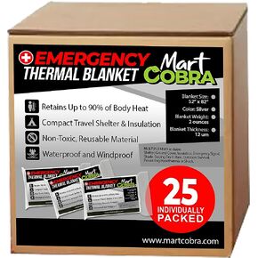 Emergency Blanket Mylar Thermal Space Survival Gear & Supplies 4-Pack Foil | Cold Weather Power Outage Camping Car Winter Storm Heat Reflective Hiking Backpacking Essentials First Aid Marathon Prepper in Saudi Arabia