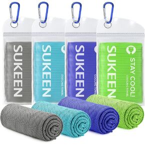Sukeen Mini Cooling Towel(31 "x9),Kids Cooling Towel,Ice Towel,Soft Breathable Chilly Towel,Microfiber Towel for Boys and Girls Shool,Sport,Running,Camping,Fitness,Parent-Child Activities,ect.