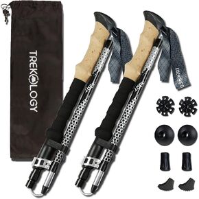 Trekology Trek-Z Hiking Trekking Poles, Walking Stick for Men, Women, 2pc in Kuwait