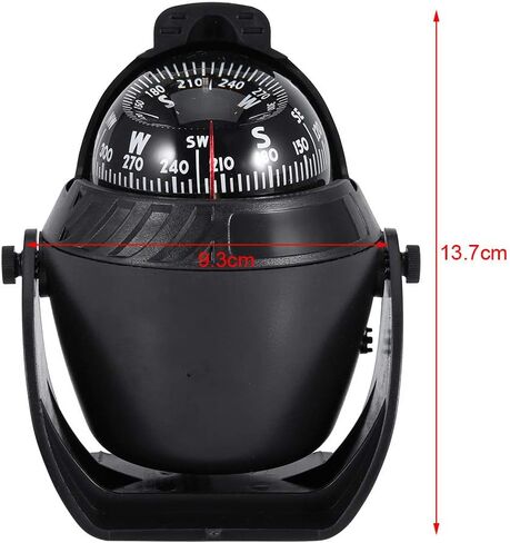 بوصلة إلكترونية عالية بلاستيكية إلكترونية إلكترونية مع بوصلة ملاحة ضوء LED لسيارة قارب بحري in Kuwait