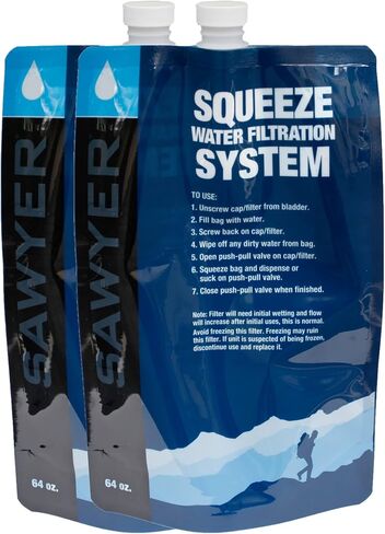 Sawyer Products Squeezable Pouches for Squeeze Water Filtration System in Kuwait