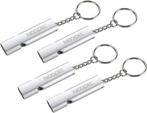 Noopel Emergency Whistles Lifeguard Safety Whistle with Lanyard and Keychain for Outdoor Camping Hiking Boating Backpacking Fishing Kayak Kids Rescue Signaling Loud Survival Whistle in Kuwait
