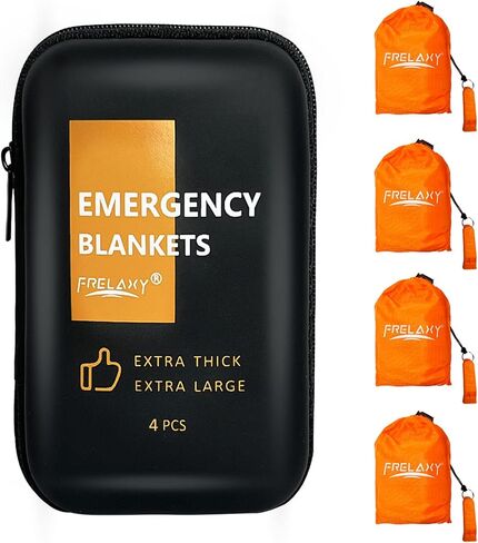 Frelaxy Emergency Blanket 2 Pack, Extra Thick Large Space Blankets in Kuwait