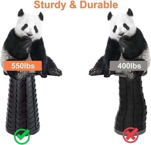 VOLIXOD Foldable Telescoping Stool Portable, Retractable Stool for Adults, Upgraded Collapsible Folding Seats with Load Capacity 550lbs, Camping Stools for Adults in Kuwait