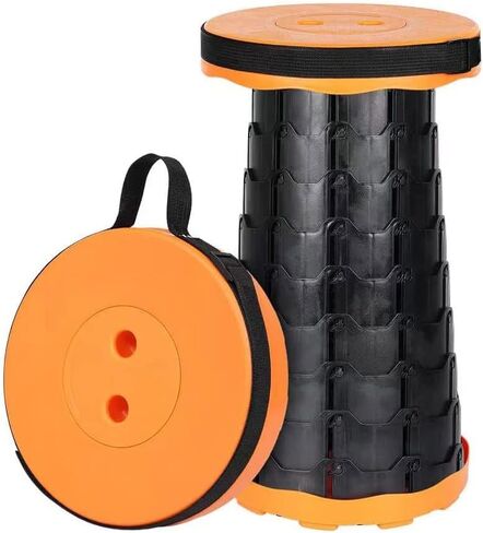 VOLIXOD Foldable Telescoping Stool Portable, Retractable Stool for Adults, Upgraded Collapsible Folding Seats with Load Capacity 550lbs, Camping Stools for Adults in Kuwait