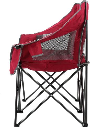 كرسي تخييم ثنائي مزدوج قابل للطي من ARROWHEAD للاستخدام الخارجي مع حامل كوبين وزجاج نبيذ، حقيبة حمل شديدة التحمل، مقاعد مبطنة ومساند للذراعين، يدعم ما يصل إلى 500 رطل، دعم قائم على الولايات المتحدة الأمريكية in Kuwait