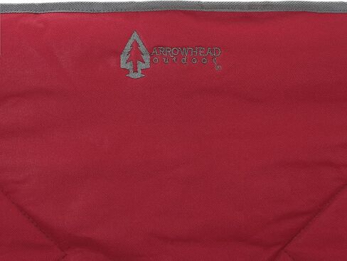 كرسي تخييم ثنائي مزدوج قابل للطي من ARROWHEAD للاستخدام الخارجي مع حامل كوبين وزجاج نبيذ، حقيبة حمل شديدة التحمل، مقاعد مبطنة ومساند للذراعين، يدعم ما يصل إلى 500 رطل، دعم قائم على الولايات المتحدة الأمريكية in Kuwait