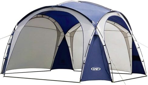 UNP Easy Sun Shelter Beach Tent Pop Up Canopy Event Cabana UPF 50+ خيمة الظل 4-6 أشخاص مقاومة للمطر، مقاومة للماء لرحلات التخييم، متعة الفناء الخلفي، الحفلات أو النزهات مع جدار جانبي (8 × 8 قدم، أبيض) in Kuwait