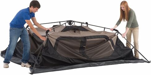 Coleman Camping Tent with Instant Setup, 4/6/8/10 Person Weatherproof Tent with WeatherTec Technology, Double-Thick Fabric, and Included Carry Bag, Sets Up in 60 Seconds in Kuwait