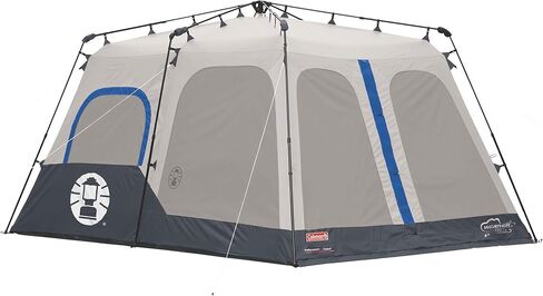 Coleman Camping Tent with Instant Setup, 4/6/8/10 Person Weatherproof Tent with WeatherTec Technology, Double-Thick Fabric, and Included Carry Bag, Sets Up in 60 Seconds in Saudi Arabia