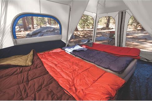 Coleman Camping Tent with Instant Setup, 4/6/8/10 Person Weatherproof Tent with WeatherTec Technology, Double-Thick Fabric, and Included Carry Bag, Sets Up in 60 Seconds in Saudi Arabia