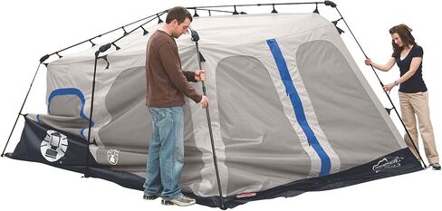 Coleman Camping Tent with Instant Setup, 4/6/8/10 Person Weatherproof Tent with WeatherTec Technology, Double-Thick Fabric, and Included Carry Bag, Sets Up in 60 Seconds in Saudi Arabia