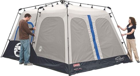 Coleman Camping Tent with Instant Setup, 4/6/8/10 Person Weatherproof Tent with WeatherTec Technology, Double-Thick Fabric, and Included Carry Bag, Sets Up in 60 Seconds in Saudi Arabia