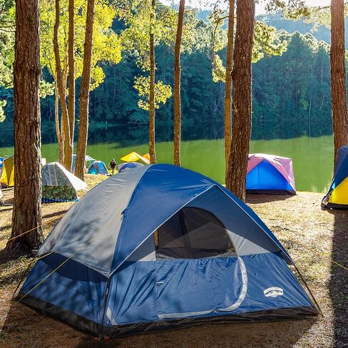 Pacific Pass 2/4/6 Person Family Dome Tent with Removable Rain Fly, Easy Setup for Camp Outdoor in Saudi Arabia