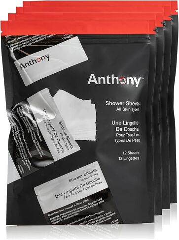 Anthony Body Wipes for Adults Bathing, Post Workout, & A Must Have Camping Personal Care Product – Travel Shower Wipes No Rinse Body Wash – Disposable Wash Cloth Towelettes 12 9"x12.5" in Saudi Arabia