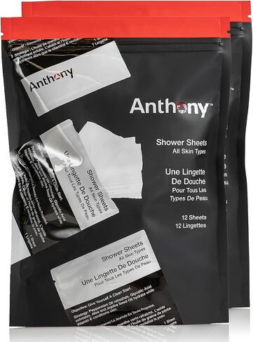 Anthony Body Wipes for Adults Bathing, Post Workout, & A Must Have Camping Personal Care Product – Travel Shower Wipes No Rinse Body Wash – Disposable Wash Cloth Towelettes 12 9"x12.5" in Saudi Arabia