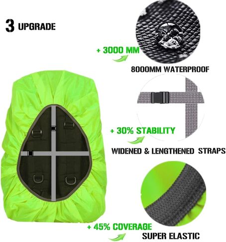 Joy Walker 12000mm Waterproof Backpack Rain Cover for Hiking Camping Travel in Kuwait