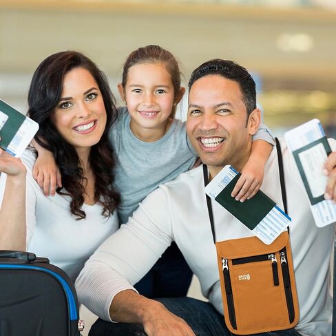 KEAFOLS Travel Pouch Neck Wallet Family Passport Holder Organizer Case with RFID Blocking in Saudi Arabia