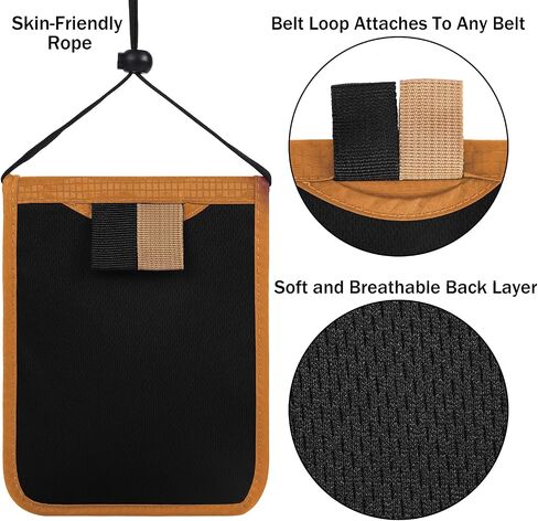 KEAFOLS Travel Pouch Neck Wallet Family Passport Holder Organizer Case with RFID Blocking in Saudi Arabia