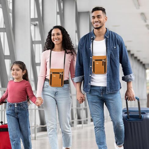 KEAFOLS Travel Pouch Neck Wallet Family Passport Holder Organizer Case with RFID Blocking in Saudi Arabia