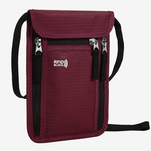 KEAFOLS Travel Pouch Neck Wallet Family Passport Holder Organizer Case with RFID Blocking in Saudi Arabia