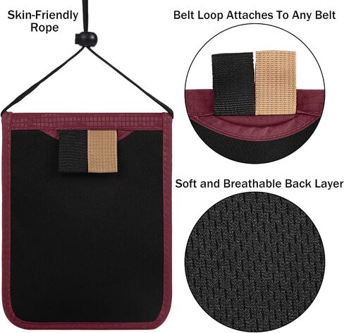 KEAFOLS Travel Pouch Neck Wallet Family Passport Holder Organizer Case with RFID Blocking in Saudi Arabia
