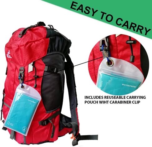 Waterproof Backpack Rain Cover with Adjustable Anti Slip Buckle Strap & Sliver Coating Reinforced Inner Layer for Camping, Hiking, Traveling, Hunting, Biking and More, 15-80L in Saudi Arabia