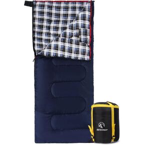 REDCAMP Cotton Flannel Sleeping Bag for Camping Backpacking, Adults Cold Weather Envelope Sleeping Bags with 2/3/4/6lbs Filling in Saudi Arabia