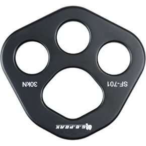 SEPEAK 30kN Aluminum Rigging Plate, Force Divider Plate Bear, Anchor Multipliers Connector Gear for Yoga Hammock Aerial Silk Descender Rock Climbing Outdoor Rescue,with 20 mm Holes/Holds Up to 6744lbs in Saudi Arabia