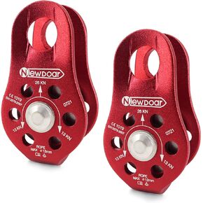 Fixed Plate Micro Pulley,28KN CE Certified General Purpose Small Aluminum Rope Pulleys for Climbing/Aloft Work/Rappelling/Rescue Etc in Saudi Arabia