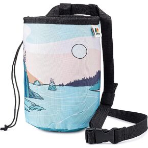 OSO Supply - Climbing Chalk Bag for Adults and Kids, Drawstring Closure, Adjustable Waist Belt, Indoor/Outdoor Training, Rock Climbing, Bouldering or Weightlifting