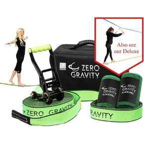 Slackline Kit with Industry Leading Carry/Storage Bag, Upgraded Ratchet w/Molded Finger Grip & Smooth Operation + Tree Protectors; Great Set for Kids, in All respects in Saudi Arabia