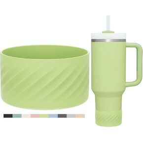 Affute Protective Silicone Boot for Stanley Quencher H2.0 40 oz & IceFlow Flip 20 oz 30 oz and hydroflask 12-24 oz, Anti-Slip Bottle Bottom Sleeve Cover in Kuwait