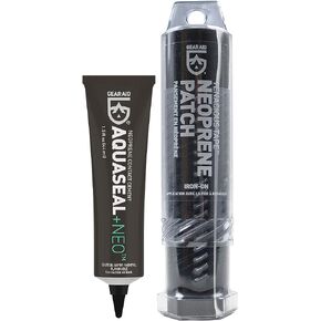 GEAR AID Wetsuit Repair Kit with Neoprene Patch, Fix Seams and Tears, Black, 6" x 10" in Saudi Arabia