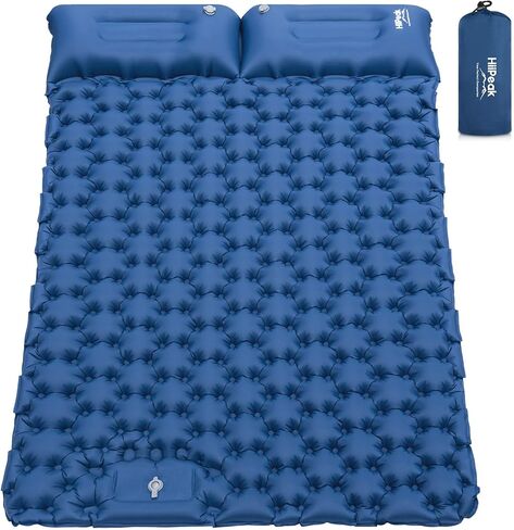 HiiPeak Sleeping Pad for Camping- Ultralight Inflatable Sleeping Mat with Built-in Foot Pump & Pillow, Upgraded Compact Camping Air Mattress for Camping, Backpacking, Hiking in Saudi Arabia