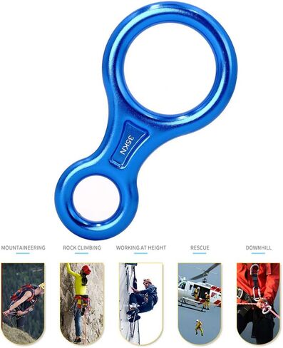 CyberDyer 35KN الشكل 8 السليل، الإنقاذ الشكل 8 رابيلينج جير بيلاي جهاز الطيران الألومنيوم تزوير لوحة لتسلق التسلق والرابيل in Kuwait