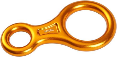 PROND Terminal 8 Descender, Climb Aluminum Figure 8 Descender Rigging Plate Heavy Duty, 35KN Aluminum Alloy Descender for Outdoor Climbing Rappel Gear Downhill Ring Equipment and Belay Device in Saudi Arabia