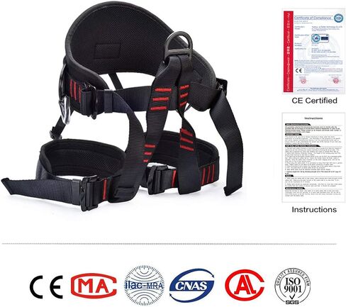 HeeJo Climbing, Safety Safe Seat Belt for Outdoor Tree Climbing, Outward Band Expanding Training Large Size,Climbing Gear in Saudi Arabia