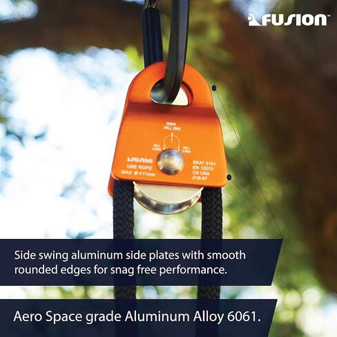 Fusion Climb Ekat Micro Aluminum Side Swing Pulley, Backyard Zipline, Trolley in Kuwait
