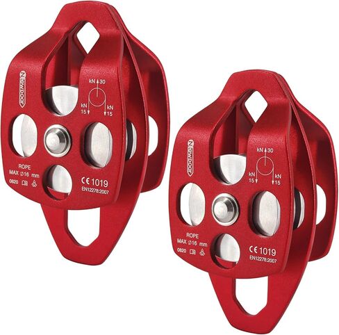 NewDoar 30 KN CE Certified Large Rescue Pulley Single/Double Sheave with Swing Plate in Saudi Arabia