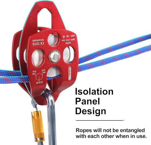NewDoar 30 KN CE Certified Large Rescue Pulley Single/Double Sheave with Swing Plate in Saudi Arabia
