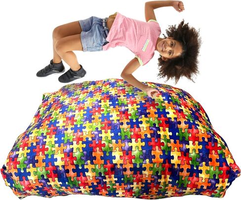 Foam Touch Crash Pad with Foam Blocks for Kids and Adults - Therapeutic Sensory Pad with Water Resistance Cover - 40"x40" in Saudi Arabia