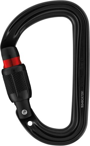 حلقة تسلق Petzl SM'D - حلقة تسلق متعددة الاستخدامات وخفيفة الوزن وصغيرة الحجم على شكل حرف D لتسلق الصخور والجليد in Kuwait