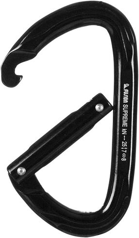 Fusion Climb Vapor Aluminum Straight Gate Modified D Black Carabiner 10-Pack, one Size (FP-8122-ST-BLK-10P) in Saudi Arabia