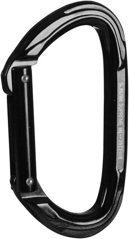 Fusion Climb Vapor Aluminum Straight Gate Modified D Black Carabiner 10-Pack, one Size (FP-8122-ST-BLK-10P) in Saudi Arabia