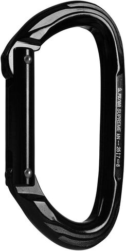 Fusion Climb Vapor Aluminum Straight Gate Modified D Black Carabiner 10-Pack, one Size (FP-8122-ST-BLK-10P) in Saudi Arabia
