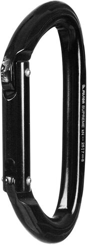 Fusion Climb Vapor Aluminum Straight Gate Modified D Black Carabiner 10-Pack, one Size (FP-8122-ST-BLK-10P) in Saudi Arabia