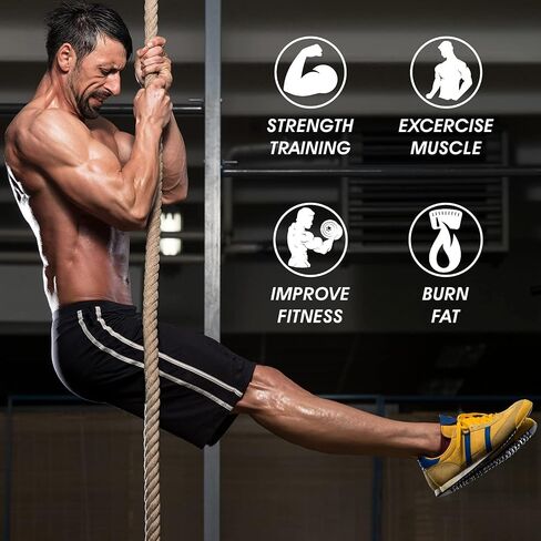 Yes4All Gym Climbing Rope for Fitness & Strength Training, Climbing Exercises & Home Workouts in Kuwait