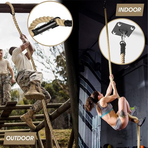 Yes4All Gym Climbing Rope for Fitness & Strength Training, Climbing Exercises & Home Workouts in Kuwait
