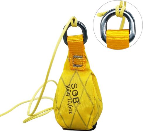 SOB Outdoor Throw Weight Bag 250g/300g/350g Arborist Durable Climbing Rope Bag Multi Throw Bag Tree Rock Spelunking (250g-Red) in Kuwait